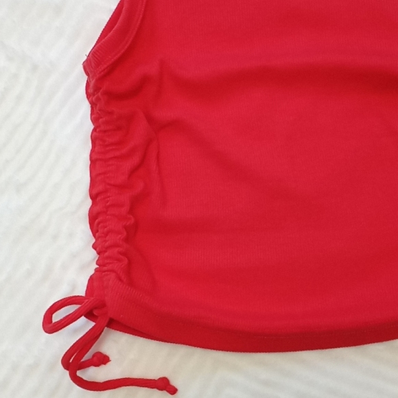 Red drawstring tank from Dynamite - Picture 3 of 5